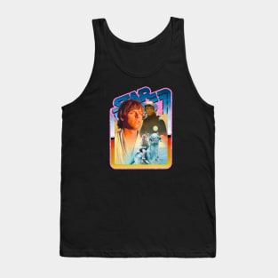 Hero (pink starfield, desert border) Tank Top